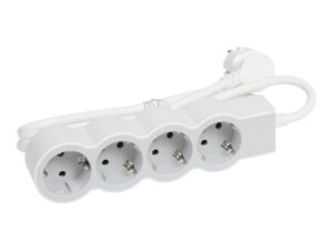 Разклонител Legrand, 4x2P+E, 3m кабел, бял/сиво